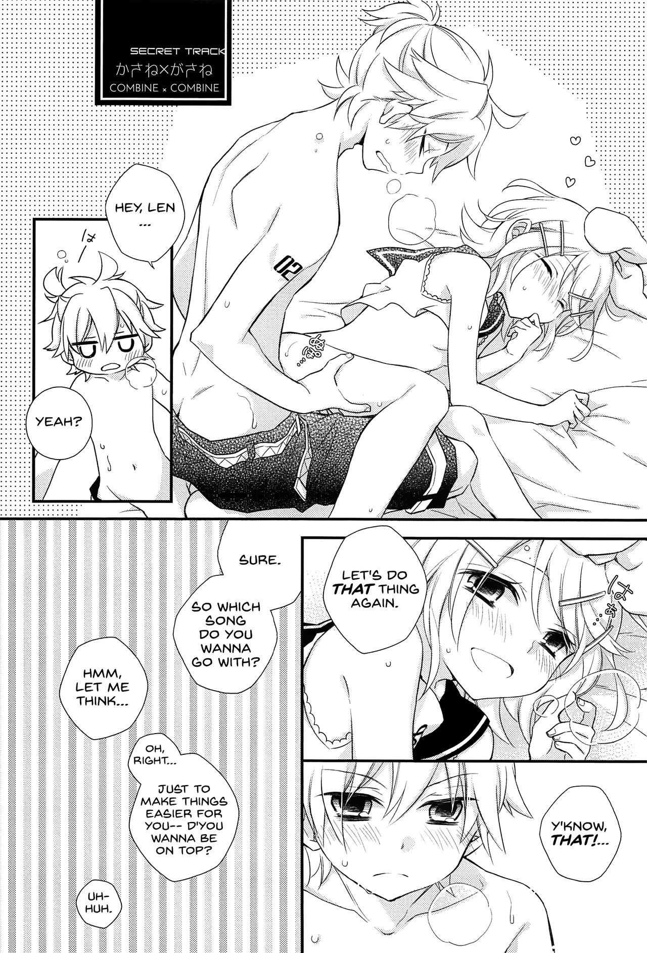 (C92) [SEVENTHSTAR (59)] Kagamine Len x Rin Seijin Muke Sairokushuu RECORD Rimen (VOCALOID) [English] {jtanonymu_80.png